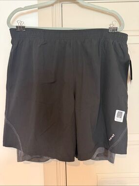 Hind Black Men's Lined Athletic Shorts Size Large NWT